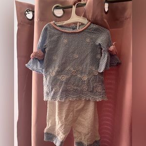 Matching set for a baby girl
